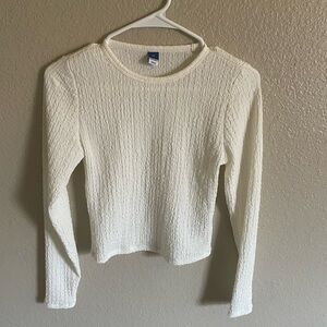 old navy cream top